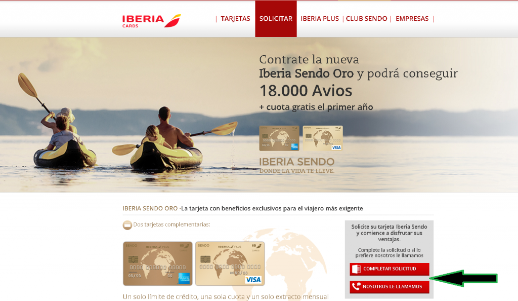 CONTRATAR TARJETA IBERIA SENDO